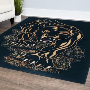 Home Dynamix Area: Zone Rug: 7231: Black Panther Rug 5' 3"x7' 5